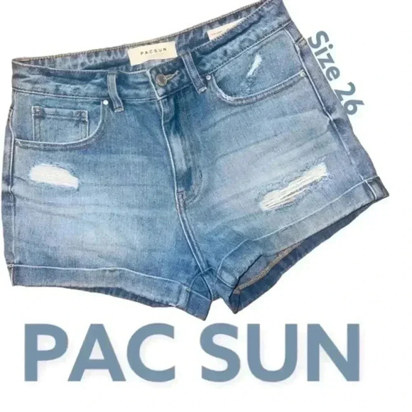 PAC SUN JEAN SHORTS - Picture 1 of 6